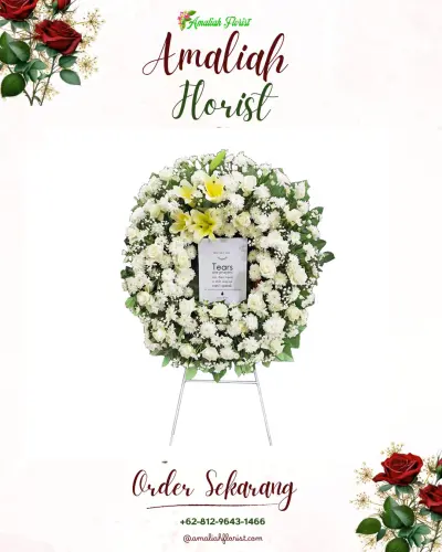 Krans Bunga Duka Cita di Sumberarum